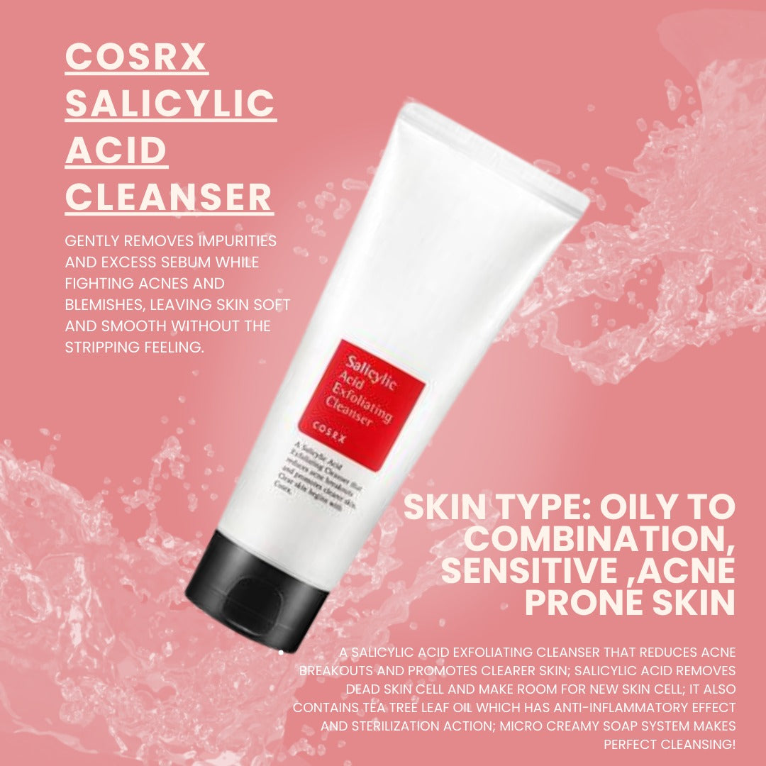 Cosrx Salicylic Acid Daily Gentle Cleanser